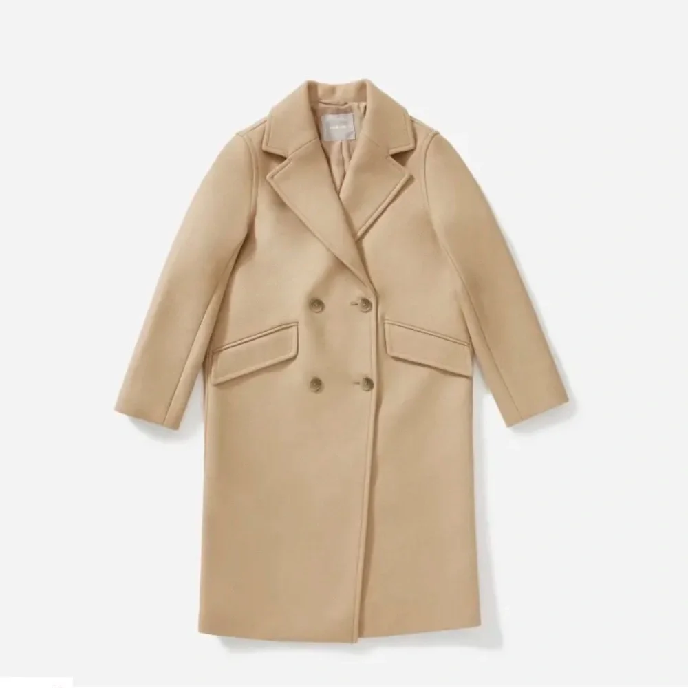 Everlane Double-Breasted Camel Coat